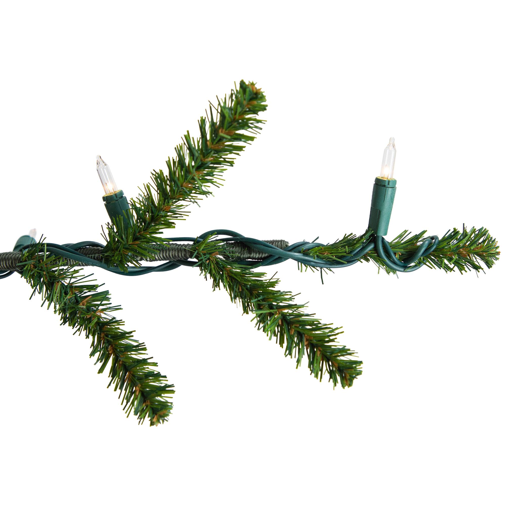 3ft. Pre-Lit Alpine Coral Artificial Christmas Tree, Clear Lights